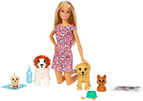 Barbie Doggy Day Muñeca Mascotas Juguete Niñas