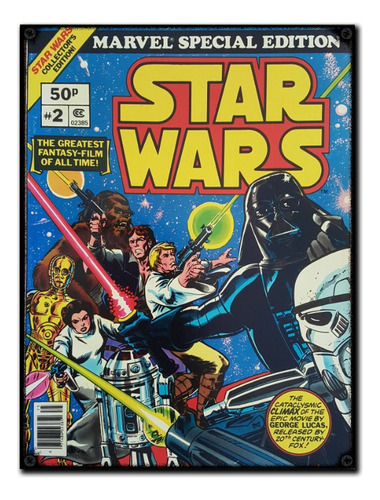#57 - Cuadro Vintage 30 X 40 - No Chapa Star Wars Revista 