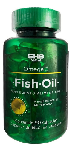 5h8 Fish Oil Omega 3 Aceite De Pescado Extra Refinado Sabor N/a