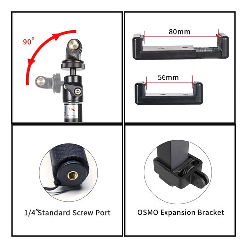 Trípode Smatree Selfie Stick | Para Teléfono Celular/dji Osm