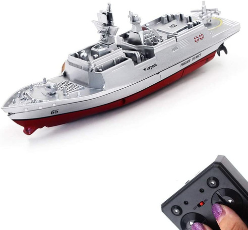 Juguete Barco Naval Militar De Control Remoto 