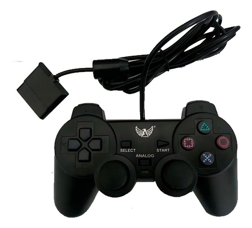 Controle Playstation 2 Analógico Dualshock Ps2 Alto-6220 Cor Preto
