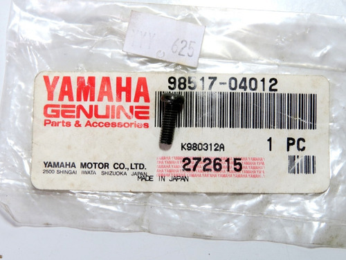 Parafuso 4x12 Diversas Aplicações Original Yamaha