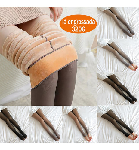 Mallas De Invierno Para Mujer Con Forro Polar Grueso 320g