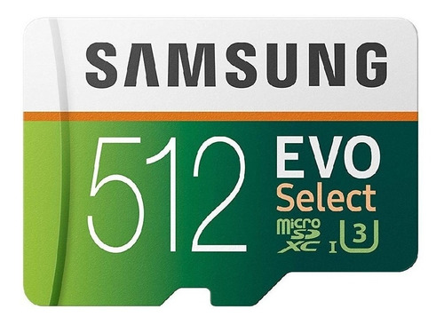 Memoria Samsung Micro Sd Evo Select 512gb 100mb/s C10 Fact A