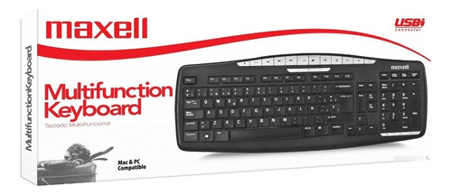 Teclado Pc Multifuncion Maxell Windows Mac Español Usb kb100