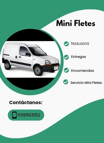 Minifletes Repartos Lanús, Zona Sur, Caba Mini Flete