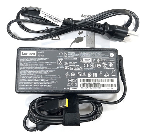 Adaptador De Ca De Punta Delgada Lenovo 20v 6.7a 135w L