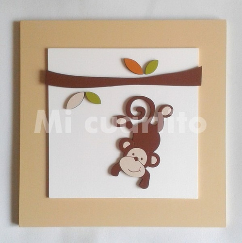 Imagen 6 de 10 de Cuadros Infantiles Selva Y Bosque - Decoración Infantil