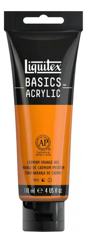 Tinta Acrílica Liquitex Basics 720 Cadmium Orange Hue 118ml