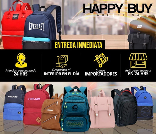 Imagen 10 de 10 de Mochila Everlast Running Con Salida Hidratacion Acolchada