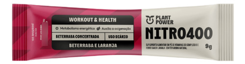 Nitro400 Stick Plant Power Beterraba E Laranja 14 Un 9g