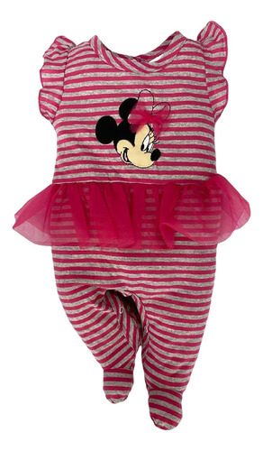 Mameluco Algodon Disney Rayas Minnie Mouse Tutu