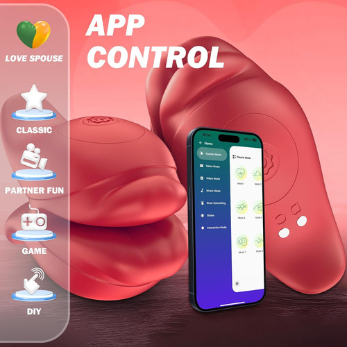 Vibrador Abrazadera Para Pezones 10 Modos Con App Y Control