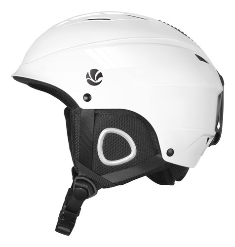 Vanrora Casco De Esqui, Casco De Snowboard - Blanco Brillant