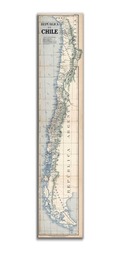 Mapa De Chile Antiguo - Lámina
