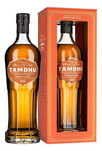 Whisky Single Malt Tamdhu 14 Años Ambar Vintage 46% 700 Ml