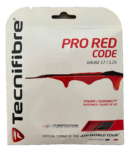 Tecnifibre Pro Red Code - Cuerda Tenis X 12m - 1.25/17