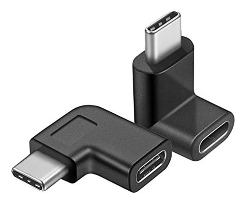 Adaptador Usb C De 90 Grados, 2 Unidades,   C Macho A Hem