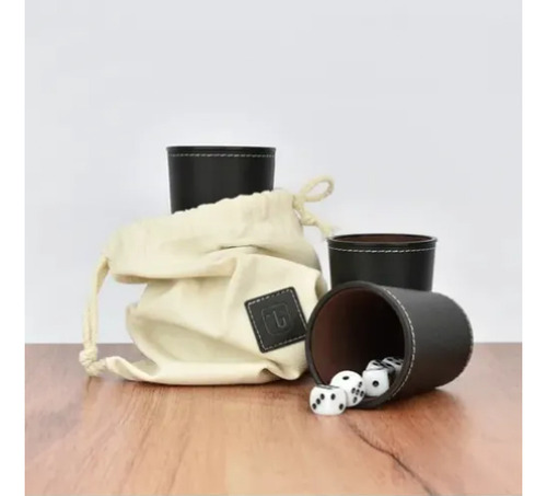 Juego De Mesa Juego De 4 Cachos De Eco Cuero Negro