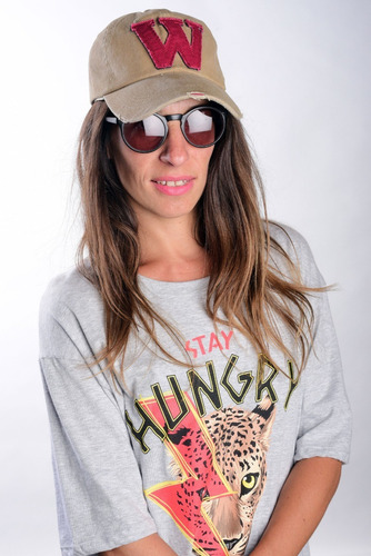 Gorra Who What Way Vintage Gastada Trucker Jean Bordada Unis
