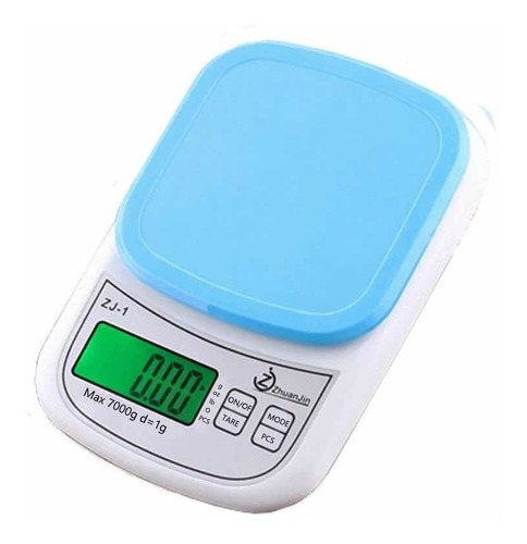 Imagen 3 de 4 de Balanza Pesa Digital Cocina 7 Kilos, Incluye Pilas