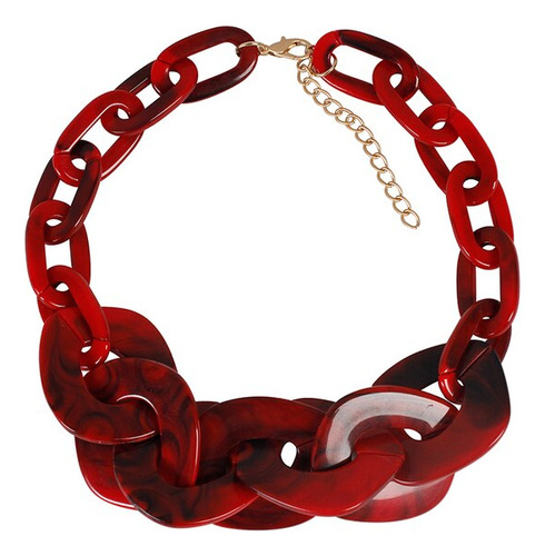 Collar De Cadena Grande Y Gruesa Para Mujer, Garga2