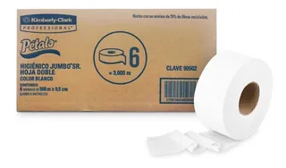 Papel Higiénico Jumbo Sr Pétalo® 6 Pzs, 500m X 9cm