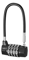 Comprar Candado Combinacin Oria, 4 Dgitos, Cable Flexible, Negro