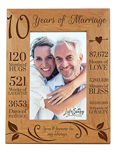 Lifesong Milestones 10th Anniversary Picture Frame 10 Años D