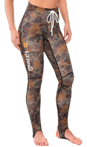 Pantalón Mares Lycra Cafe Camuflajeado Pesca Deportiva L