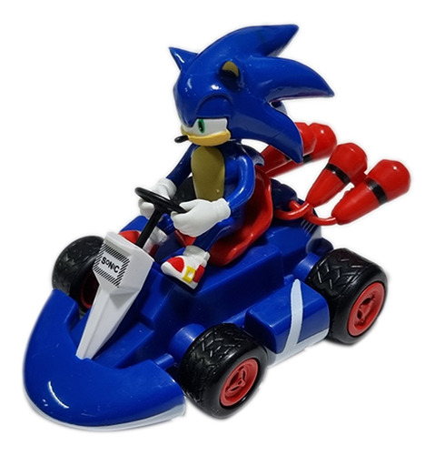 Carro Super Sonic Kart Impulso Muñeco Colección