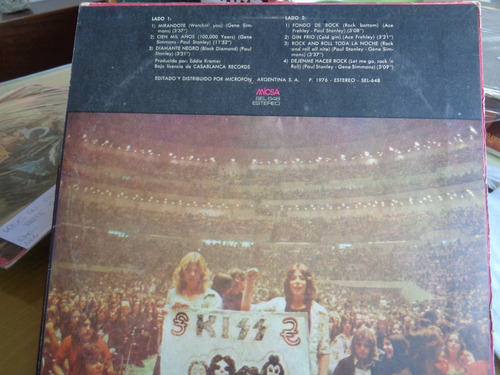 Kiss En Vivo Parte 2 Disco Lp Vinilo Unico Edic. Argentina (Usado)