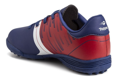 Imagen 3 de 6 de Botines Topper Kaiser Rojo De Fútbol Unisex Para Niños