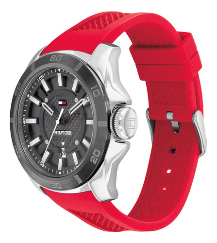 Reloj Tommy Hilfiger Para Hombre De Silicona Th1792135 Ss