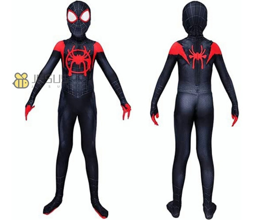 Imagen 5 de 9 de Miles Morales De Disfraz De Superhéroe Spiderman Para Niños