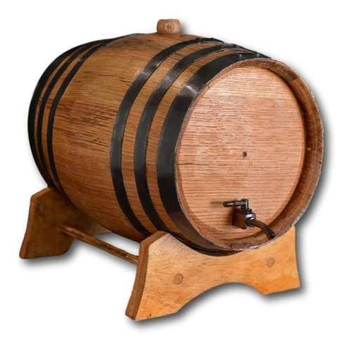 Barril De Roble Americano, 10 L-calidad, Con Llave De Metal.