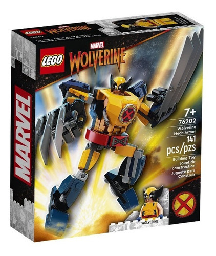 Lego 76202, Marvel Armadura Robotica Wolverine 141 Pzs.