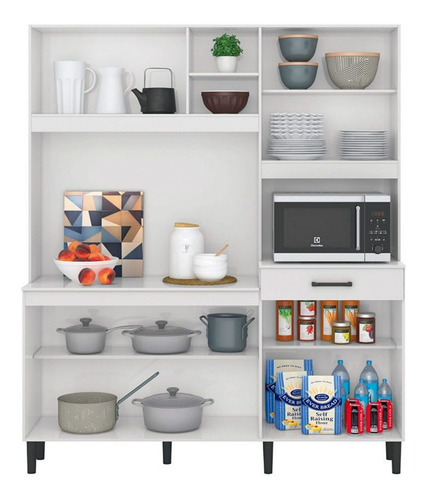 Mueble De Cocina Kit Completo 7 Puertas 1 Cajon Amoblamiento