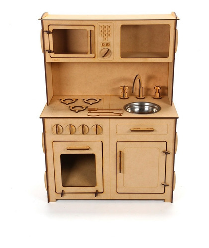 Imagen 1 de 8 de Cocinita De Juguete Cocina Madera Infantil Para Niños Chicos