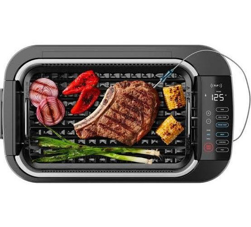 Chefman, Parrilla Eléctrica Para Interiores Libre De Humo