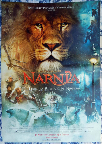 Las Crónicas De Narnia Walt Disney Poster De Cine Original 