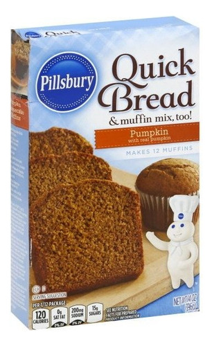 Harina Pillsbury Panque Calabaza Pumkin 396grs.