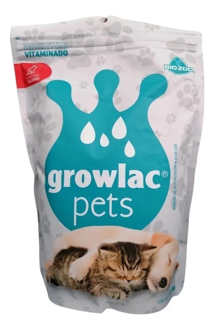 Sustituto de leche vitaminado Growlac Pets Perros/Gatos