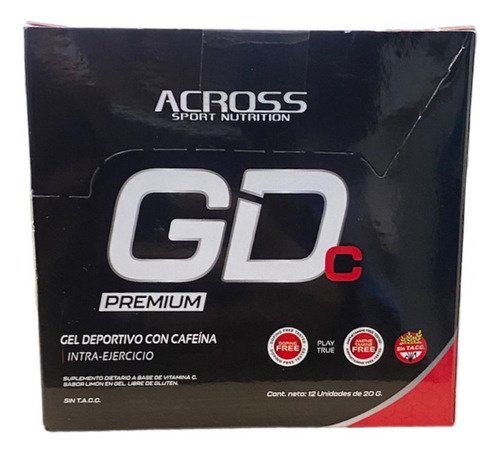 Gd Gel Deportivo Con Cafeína Premium Across Suplemento 12uni