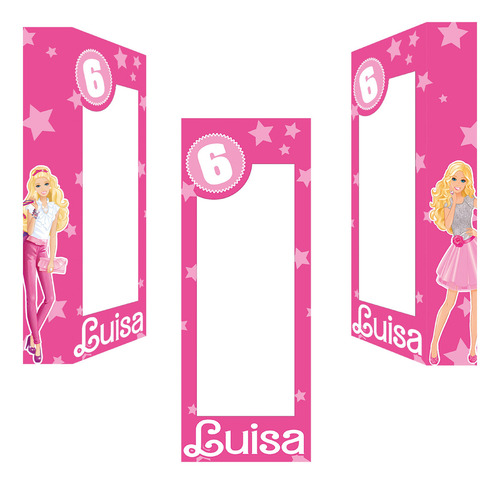 Caja Gigante De Barbie 1.80 Cm De Coroplast Para Fiestas Color Rosa Chicle