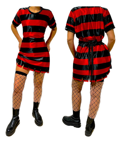 Disfraz Freddy Krueger Mujer Adolescente Adultos Halloween