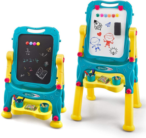  Kids Easel For Two, Adjustable Double Sided Art Easel ...