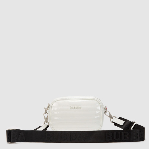 Bolsa Bandolera Crossbody Bubba Purse Gloss Mini Unisex White Lisa Metalicos Negra