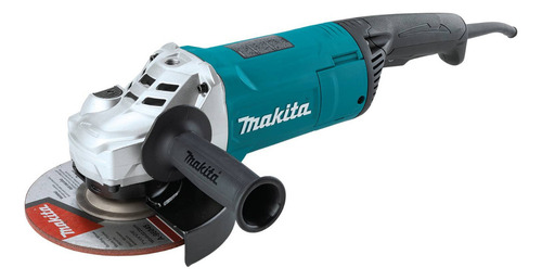 Esmerilhadeira angular Makita Ga7082 7 2700w 8500 Rpm cor turquesa 220V